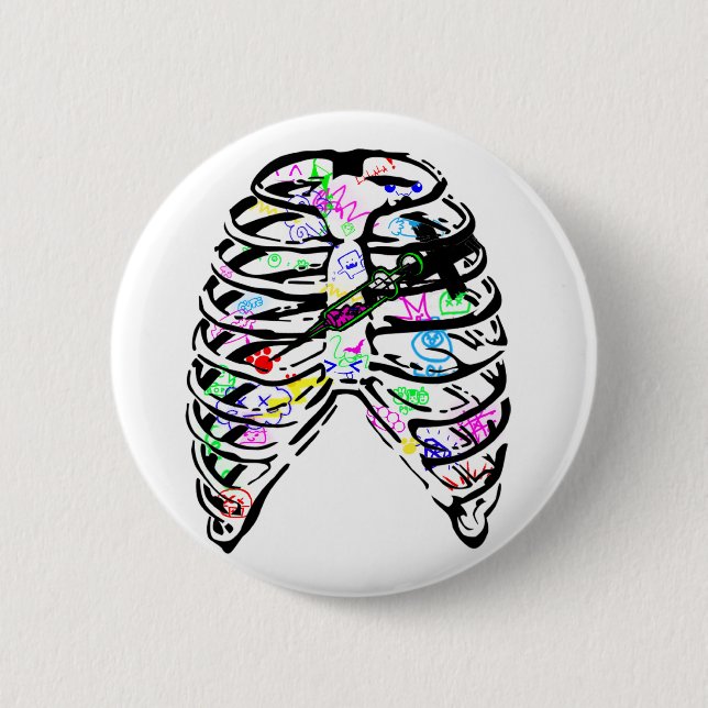 Badge Rond 5 Cm colorez-moi (Devant)