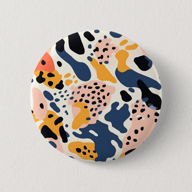 Badge Rond 5 Cm Colorful Animal Print 03 (Devant)