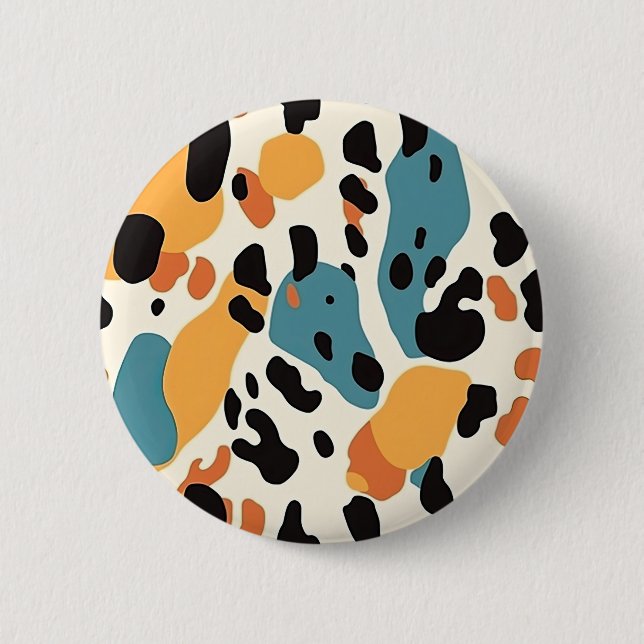 Badge Rond 5 Cm Colorful Animal Print 04 (Devant)