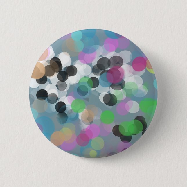 Badge Rond 5 Cm Colorful Confeti (Devant)