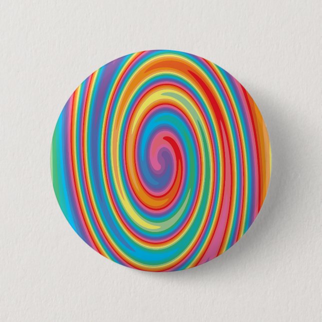 Badge Rond 5 Cm Colorful pinwheel design (Devant)