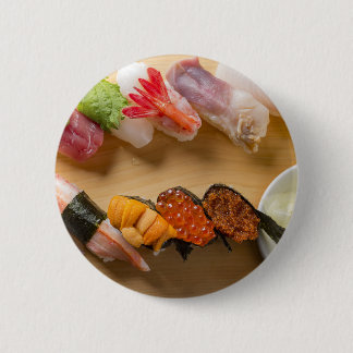 Badge Rond 5 Cm Colorful Sushi Spiral – Japanese Sushi Button by S