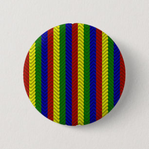 Badge Rond 5 Cm Coloris primaires Herringbone