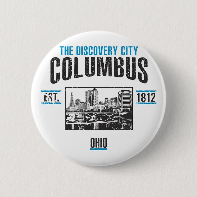 Badge Rond 5 Cm Columbus (Devant)
