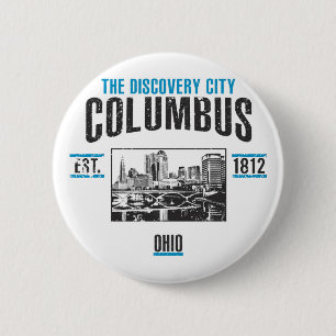 Badge Rond 5 Cm Columbus