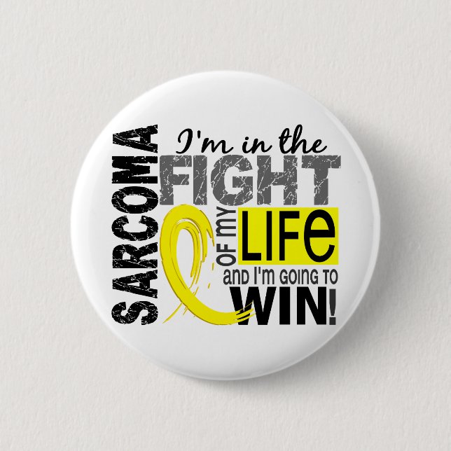Badge Rond 5 Cm Combat de mon sarcome de la vie (Devant)