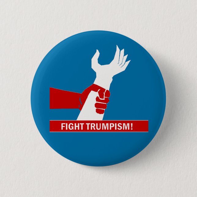 Badge Rond 5 Cm Combat Trumpism ! (Devant)