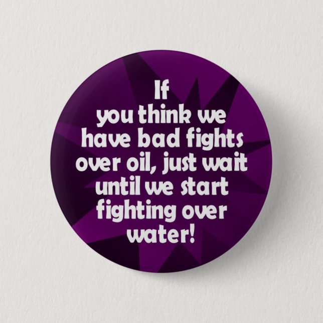 Badge Rond 5 Cm Combats au-dessus de l'eau (Devant)