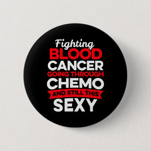 Badge Rond 5 Cm Combattant amusant du cancer Patient atteint d'un