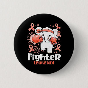 Badge Rond 5 Cm Combattant Sensibilisation à la leucémie Éléphant