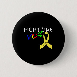 Badge Rond 5 Cm Combattez comme des enfants Mois de la sensibilisa