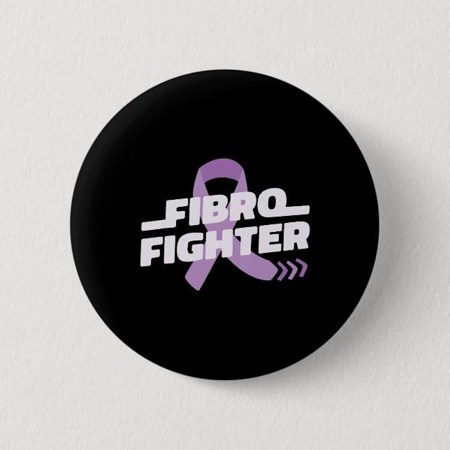 Badge Rond 5 Cm Combattez Fibromylagia Augmentez la sensibilisatio (Devant)