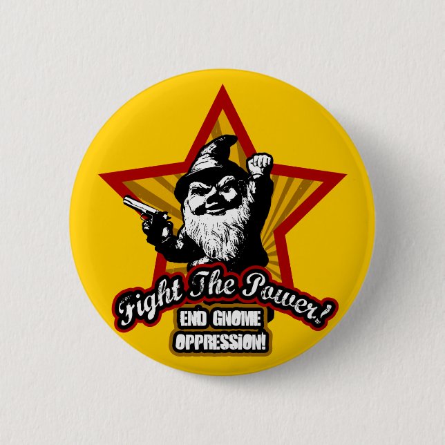 Badge Rond 5 Cm Combattez le bouton de puissance (Devant)