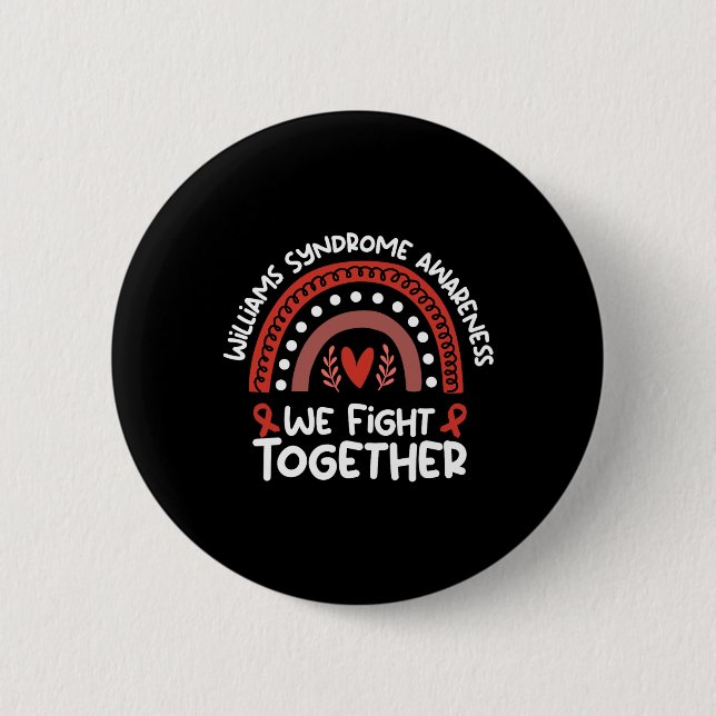 Badge Rond 5 Cm Combattre ensemble Mois de la sensibilisation Synd (Devant)