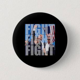 Badge Rond 5 Cm Combattre Le Combat Pour Donald Trump 2024 Usa Ell