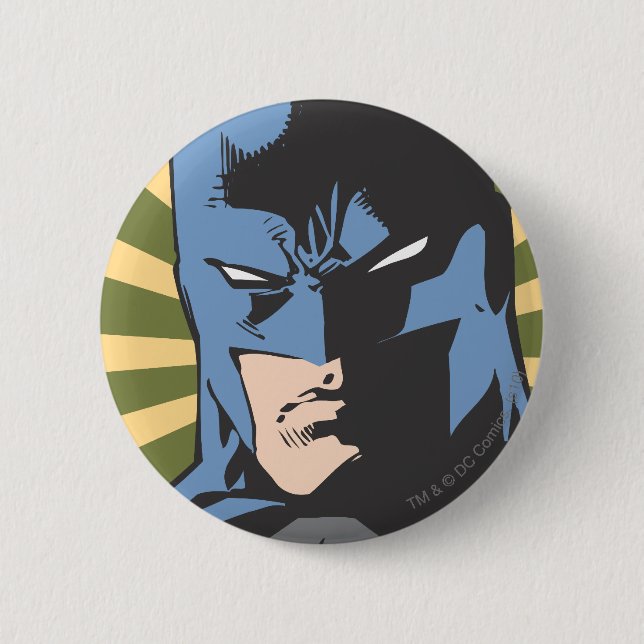 Badge Rond 5 Cm Combattre le crime - Garder la paix - Batman (Devant)
