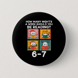 Badge Rond 5 Cm Combien de nuits par semaine devriez-vous lire 67
