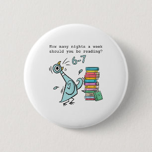 Badge Rond 5 Cm Combien de nuits par semaine devriez-vous lire 6–7