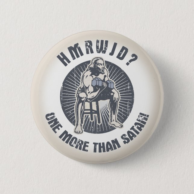Badge Rond 5 Cm Combien de Reps (Devant)