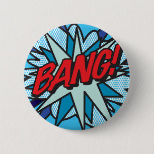 Badge Rond 5 Cm Comic Book Pop Art BANG!