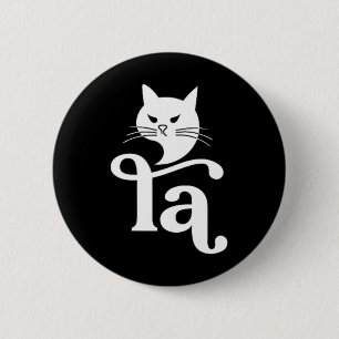 Badge Rond 5 Cm Comma La Kamala Harris 2024 Funny Childless Cat La