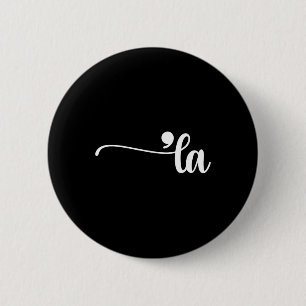 Badge Rond 5 Cm Comma La Kamala Harris Ponctuation La Election Vot