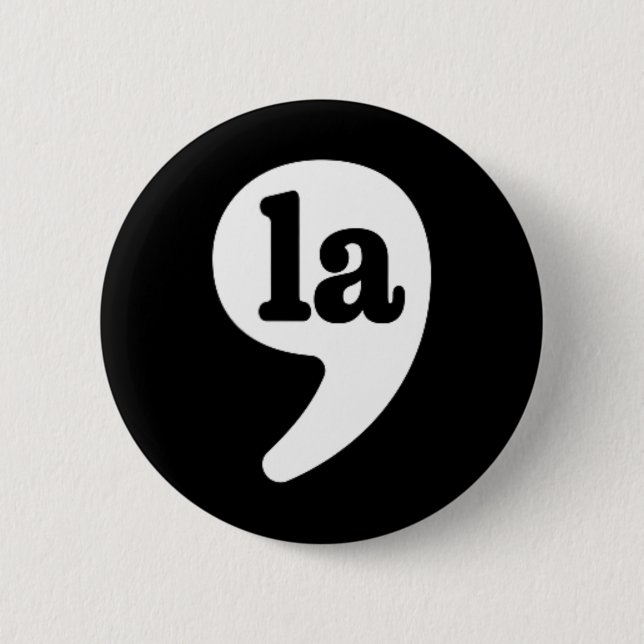 Badge Rond 5 Cm Comma La Kamala Harris Pour L'Élection De Présiden (Devant)
