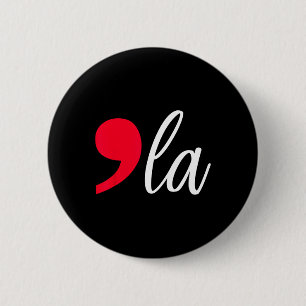 Badge Rond 5 Cm Comma La Kamala Harris Pour Président 2024 Women M