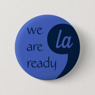 Badge Rond 5 Cm Comma-LA pour Kamala Harris