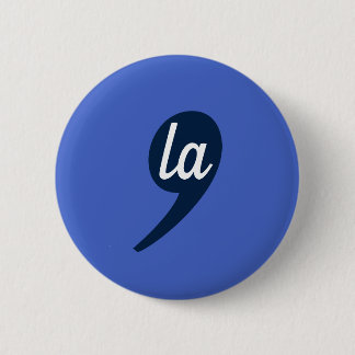 Badge Rond 5 Cm Comma-LA pour Kamala Harris