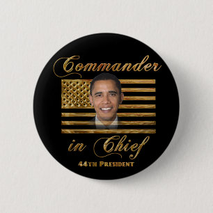Badge Rond 5 Cm Commandant en chef, Barack Obama