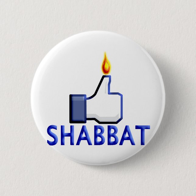 Badge Rond 5 Cm Comme Shabbat (Devant)