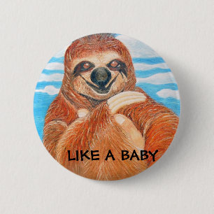 BADGE ROND 5 CM COMME UN BÉBÉ