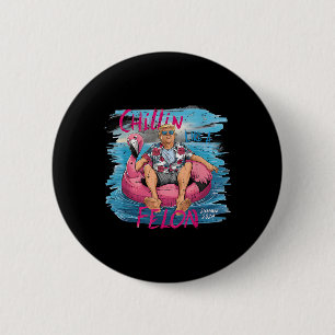 Badge Rond 5 Cm Comme Un Felon Été 2024 Drôle Président Trump 202