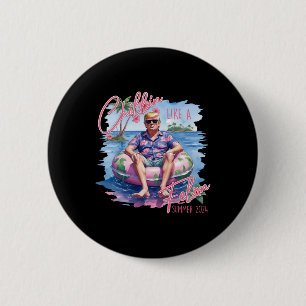 Badge Rond 5 Cm Comme un Felon été 2024 drôle Trump 2024