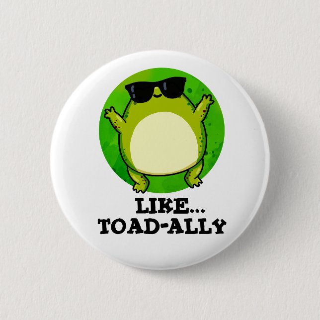 Badge Rond 5 Cm Comme Un Jeu De Toad Drôle (Devant)