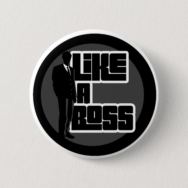 Badge Rond 5 Cm Comme un patron (Devant)