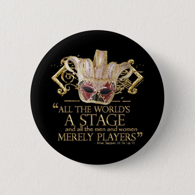Badge Rond 5 Cm Comme vous l'aimez pour présenter la citation (la (Devant)