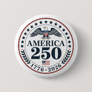 Badge Rond 5 Cm Commémoration officielle du 250e anniversaire de l