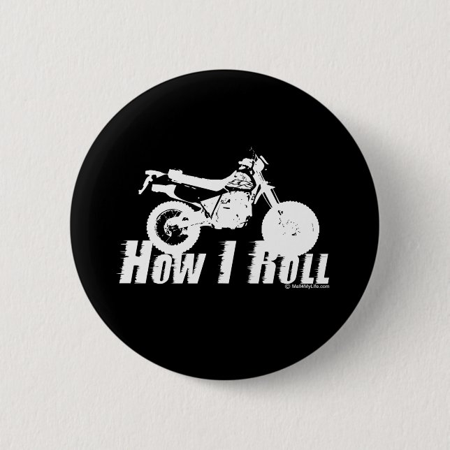 Badge Rond 5 Cm Comment je roule (Devant)