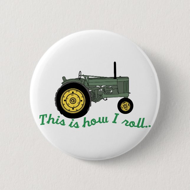 Badge Rond 5 Cm Comment je roule (Devant)