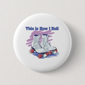Badge Rond 5 Cm Comment je roule (Roller Skates)