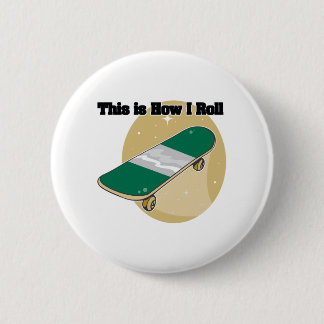Badge Rond 5 Cm Comment je roule (Skateboard)