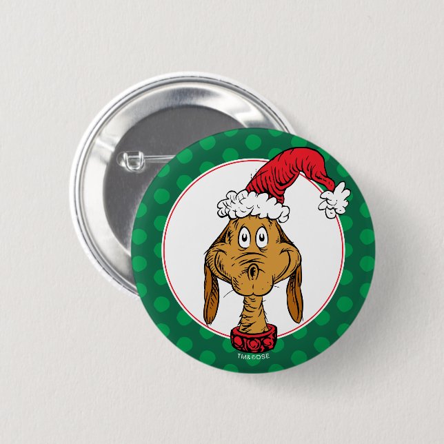 Badge Rond 5 Cm Comment le pouce a volé Noël | Max est Nice (Devant & derrière)
