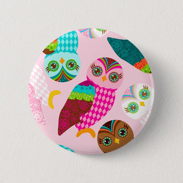 Badge Rond 5 Cm Comment maintenant petit hibou ? (Devant)