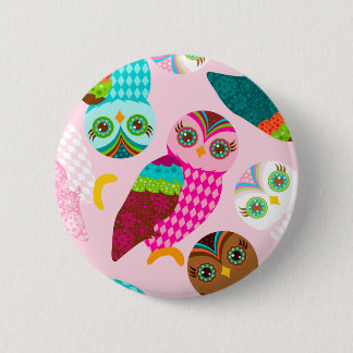 Badge Rond 5 Cm Comment maintenant petit hibou ?