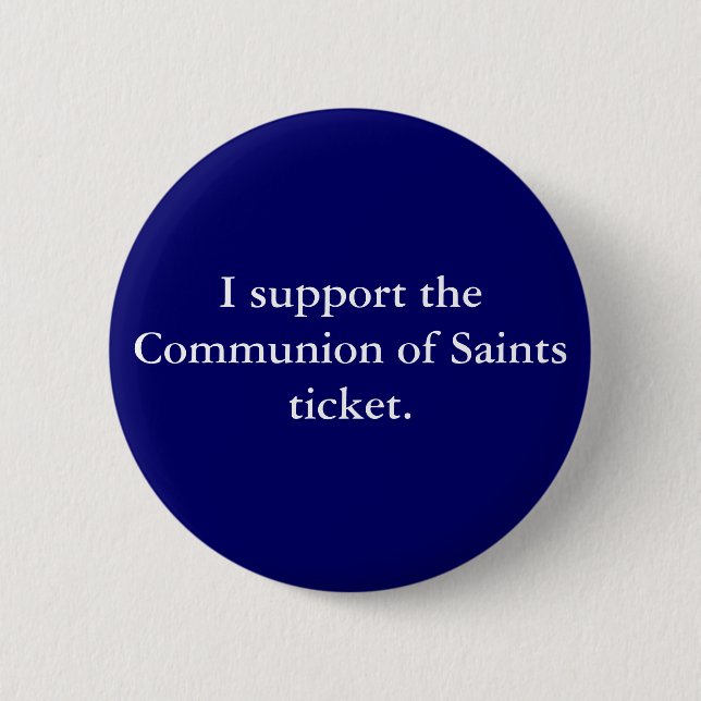 Badge Rond 5 Cm Communion des saints "08 (Devant)