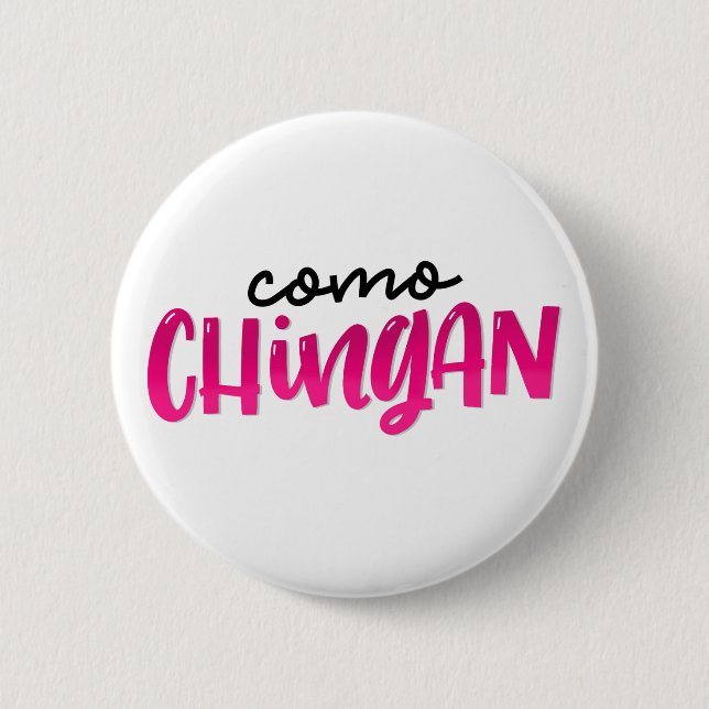 Badge Rond 5 Cm Como Chingan, (Devant)