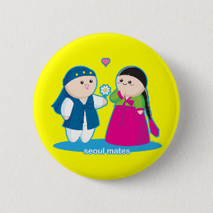 Badge Rond 5 Cm Compagnons de Séoul