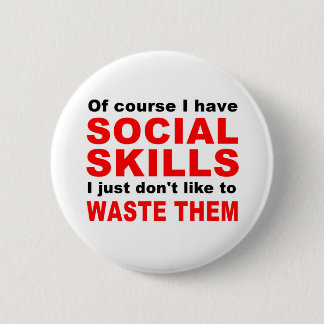 Badge Rond 5 Cm Compétences sociales
